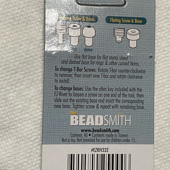 EZ-Rivet® 3/32" piercing and rivet accessory set by Bead smith - Picture 5 of 6